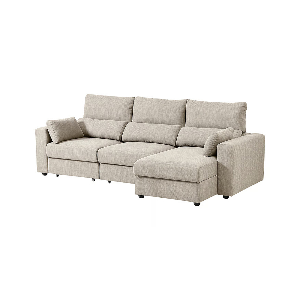 Con este sofá podrás relajarte con toda comodidad. El sofá ESKILSTUNA tiene respaldos altos, reposacabezas ajustables.